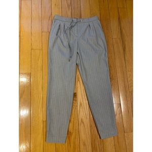 Grey pinstripe pants
